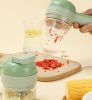 Electric Garlic Chopper Mini, Garlic Masher Crusher, Food Processor Small with Garlic Peeler And Spoon