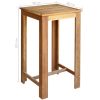 Bar Table and Chair Set 3 Pieces Solid Acacia Wood