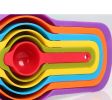 Multi-Color Measuring Cups and Spoons Set, Measurement Plastic Cup Spoon Kitchen Cooking Baking Utensils Tools