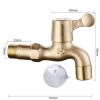 Antique Lengthen Mop Pool Faucet Kitchen Faucet Wall Mounted Brass Single Cold Water Tap Laundry Bathroom Garden