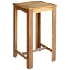 Bar Table and Chair Set 3 Pieces Solid Acacia Wood