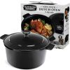 Granite 5 Quart Dutch Oven Ultra Nonstick Mineral and Diamond Coated Dutch Oven