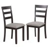 6-Piece Kitchen Simple Wooden Dining Table and Chair with Bench, Fabric Cushion