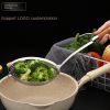 Thickened 304 stainless steel big leak scoop for noodles and dumplings household kitchen hot pot strainer for frying