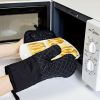 Kitchen Oven Glove High Heat Resistant 350 Degree Extra Long Oven Mitts 4pcs Set