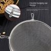 304 stainless steel spoon household noodle strainer kitchen juice strainer double ear fried baking flour sieve