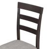 6-Piece Kitchen Simple Wooden Dining Table and Chair with Bench, Fabric Cushion